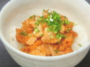 たっぷりおろしのしょうが焼き丼