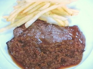 しょうが風味のシャリアピンステーキ