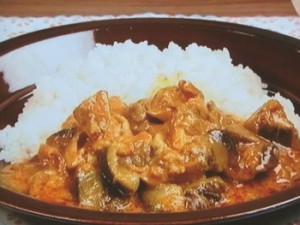 鶏肉となすのカレーヨーグルト煮