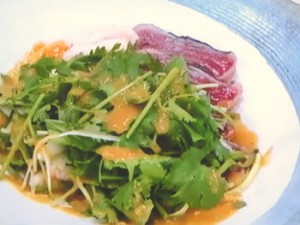 具だくさん和風パクチーサラダ