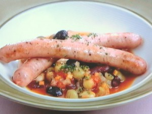 豆とソーセージの煮込み