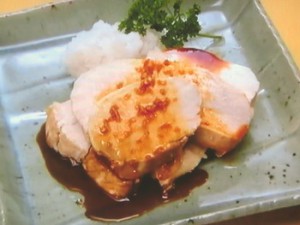 鶏の酢生姜照り焼き