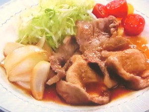 豚肉と玉ねぎのさっぱり生姜焼き
