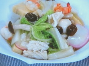 シャキシャキ野菜で八宝菜