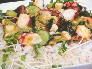 タコとキュウリの夏ちらし
