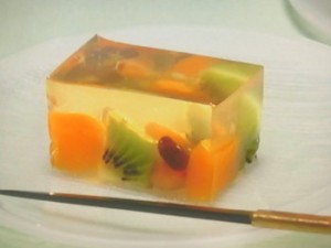 甘納豆入りフルーツかん