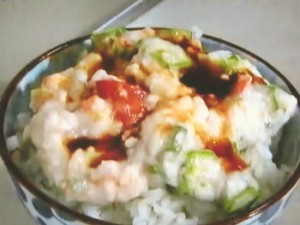 オクラとろろご飯