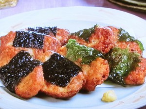 納豆の磯辺揚げ&青じそ揚げ