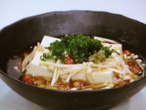 豆腐のきのこあんかけ