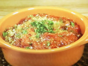 イワシのチーズトマト焼き