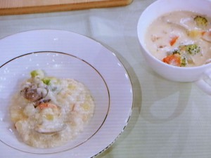 クラムチャウダー&クラムチャウダーリゾット