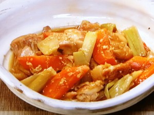 鶏肉とねぎの甘酒煮