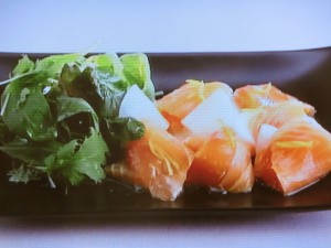 サーモンの柚子風味