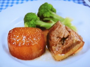 大根と豚肉のべっこう煮