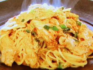 豚キムチクリームパスタ