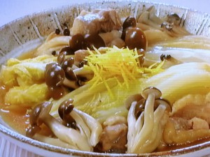 白菜と鶏肉のポン酢しょうゆ蒸し