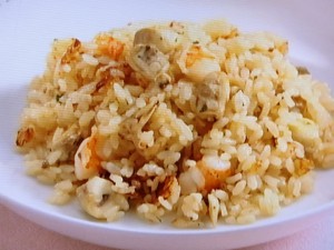 炊き込みシーフードピラフ