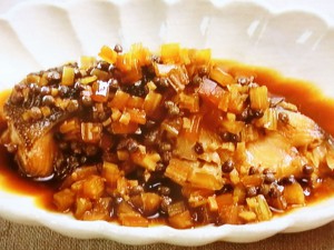 銀だらとセロリの香り煮
