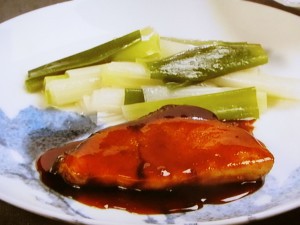 ぶりのカレー照り焼き
