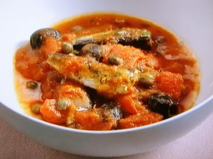 オイルサーディンのトマト煮