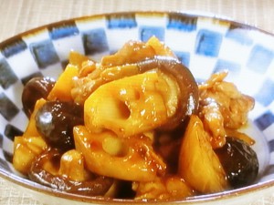 れんこんと鶏肉のいり煮