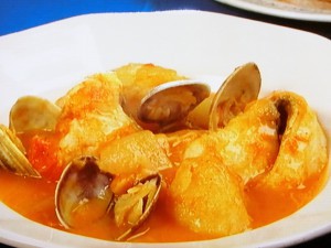 たらとあさりのポルトガル風煮込み