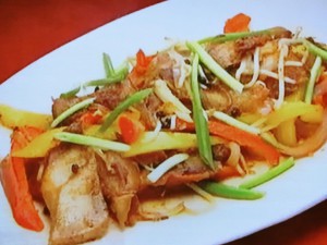 もこみち流 豚肉と野菜の中華風粒こしょう炒め