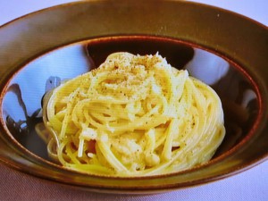 かにのカルボナーラ