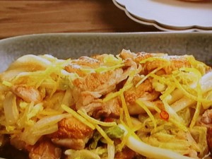 鶏肉と白菜の柚子マリネ