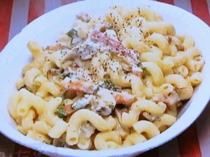 もこみち流 パンチェッタとマッシュルームのクリームカヴァタッピ
