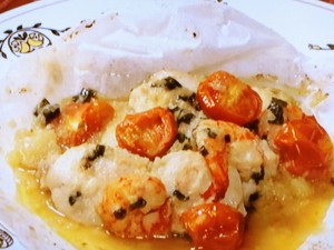 鶏肉香味マリネの包み焼き