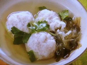 はんぺんだんごのすまし汁