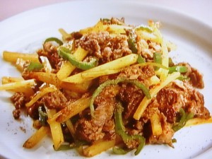 牛肉の辛み炒め