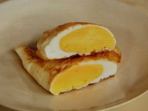 卵の折りたたみ焼き