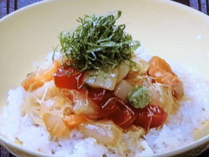 黄身じょうゆの海鮮丼