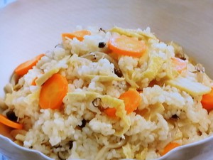 レンジ五目おこわ