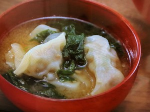 かんたん味噌ワンタン