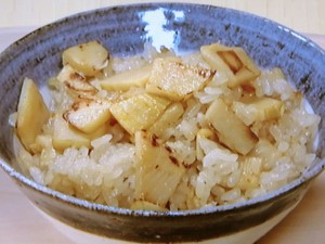 バター焼きたけのこご飯