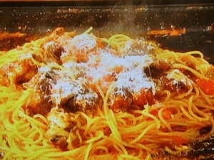 トマト焼きパスタ