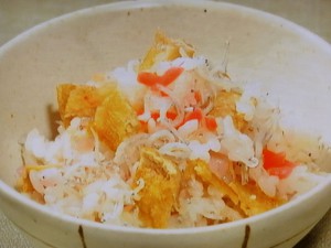 しらすと揚げ油の和風混ぜご飯