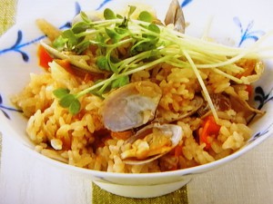 アサリの炊き込みごはん