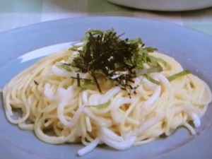 たらこといかのスパゲティ