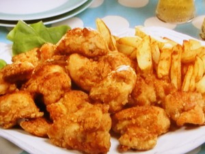 鶏のから揚げ フライドポテト添え