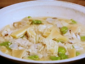 たけのこと湯葉のとろみ煮