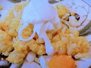 ポーチドエッグのポテトサラダ