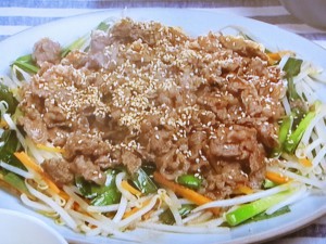 牛肉の焼き肉味炒め