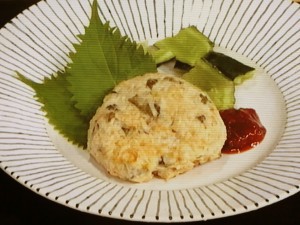 青じそたっぷりチキンバーグ
