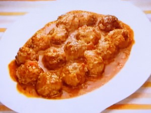 もこみち流 チーズ入りミートボールのシチュー