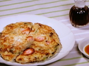 もやしのお好み焼き