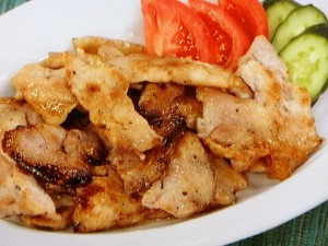 豚のナムプラー漬けソテー